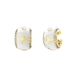Guess Bijoux Boucles d'oreilles Femme - JUBE02280JWYGWH 4G LOOP Acier Doré | Femme Boucles D'Oreilles