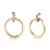 Guess Bijoux Boucles d’oreilles Femme - POP LINKS JUBE01488JWYGPK Acier Doré | Femme Boucles D'Oreilles