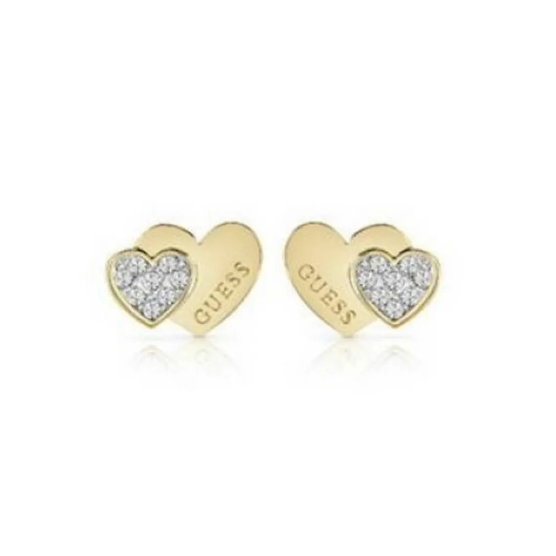 Guess Bijoux Boucles d'oreilles Femme - JUBE02174JWYG STUDS PARTY Acier Doré | Femme Boucles D'Oreilles