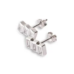Kosma Paris Boucles d'oreilles femme Pavia - Argent Blanc BES25078-R | Femme Boucles D'Oreilles