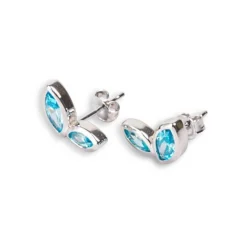 Kosma Paris Boucles d'oreilles femme Kira - Argenté Blanc | Femme Boucles D'Oreilles|Bague