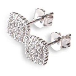 Kosma Paris Boucles d'oreilles femme Ella - Argenté Blanc BES25050-R | Femme Boucles D'Oreilles|Bague