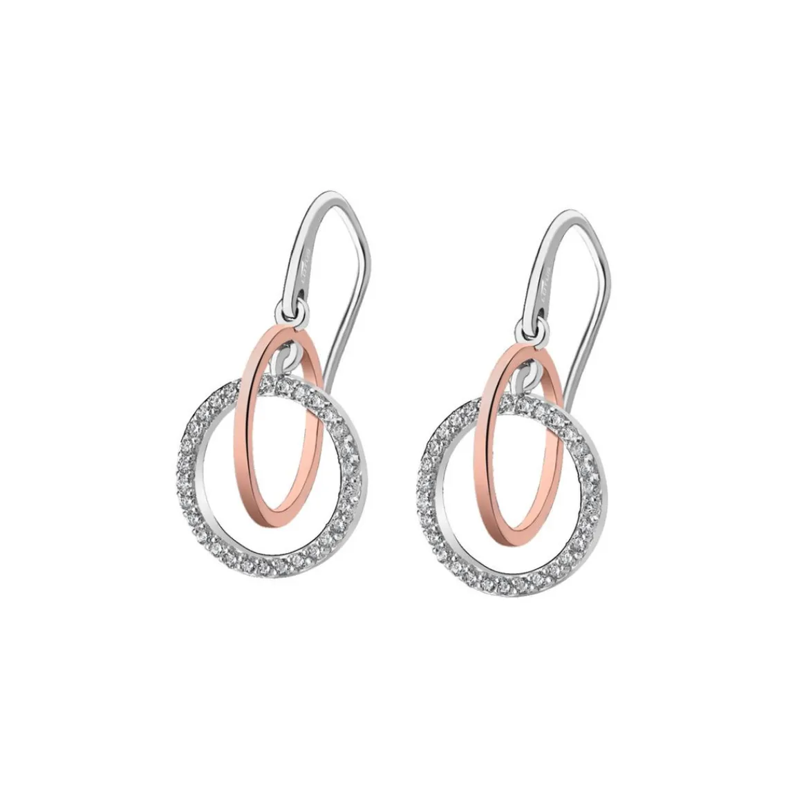 Lotus Silver Boucles d'oreilles Femme - LP1955-4-1 Argent Doré rose | Femme Boucles D'Oreilles