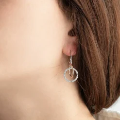 Lotus Silver Boucles d'oreilles Femme - LP1955-4-1 Argent Doré rose | Femme Boucles D'Oreilles