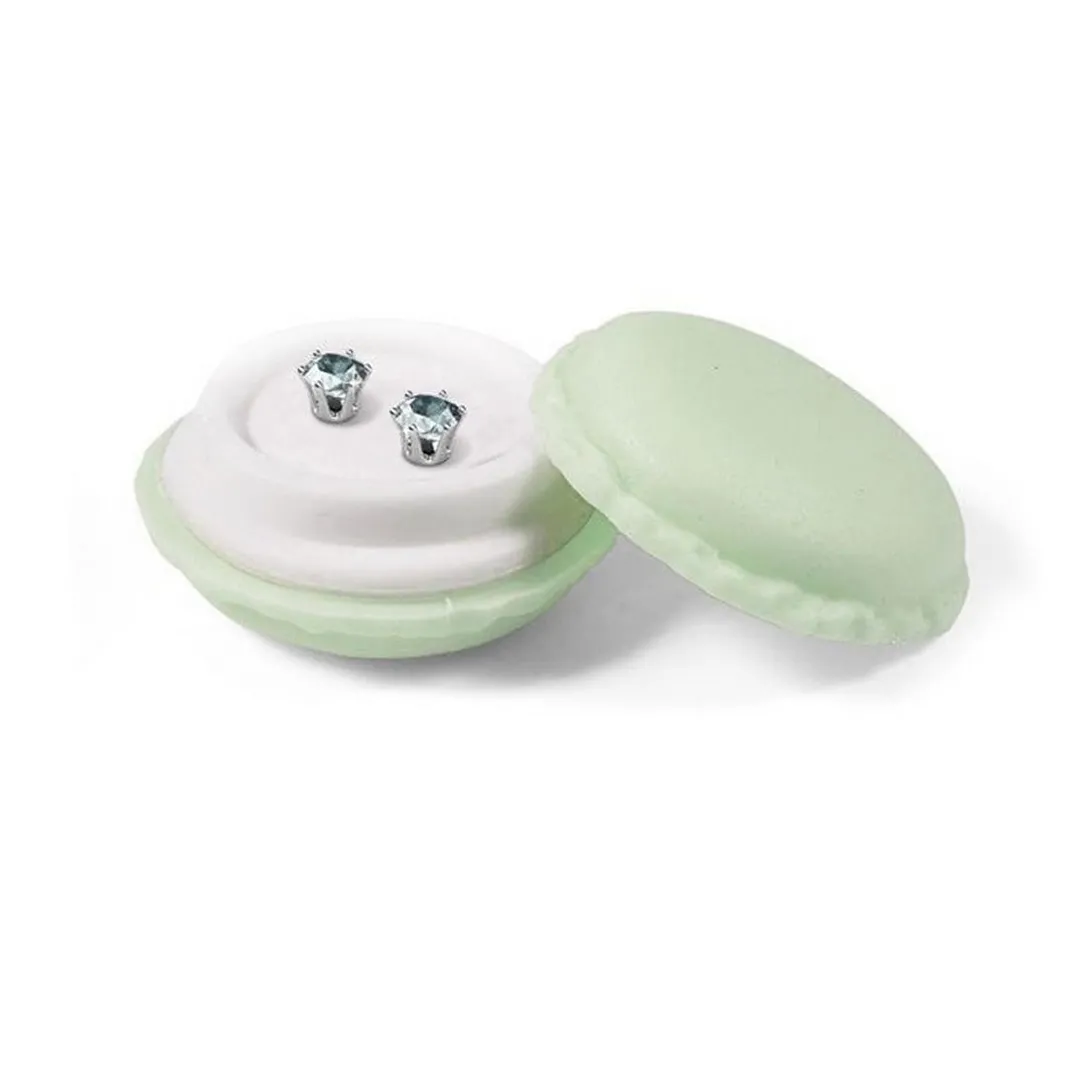 MYC-Paris Boucles d'oreilles Femme Pierres de naissance - DE0357-08 Laiton Argent | Femme Boucles D'Oreilles