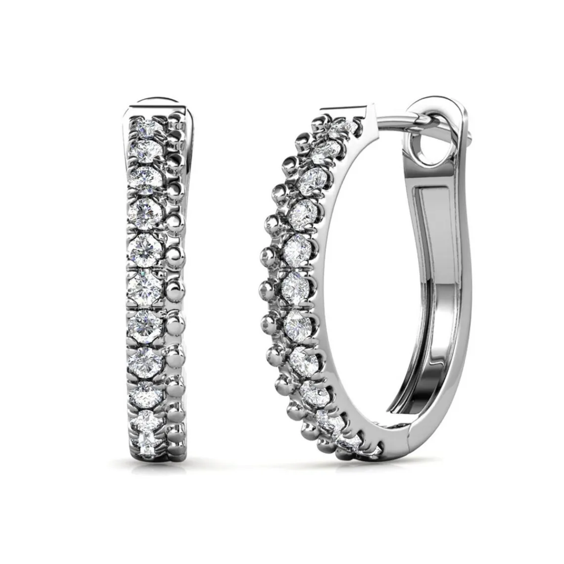 MYC-Paris Boucles d'oreilles Femme - DE0565-S Laiton Argent | Femme Boucles D'Oreilles