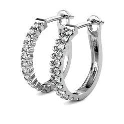 MYC-Paris Boucles d'oreilles Femme - DE0565-S Laiton Argent | Femme Boucles D'Oreilles