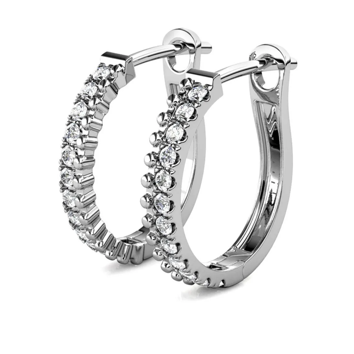 MYC-Paris Boucles d'oreilles Femme - DE0565-S Laiton Argent | Femme Boucles D'Oreilles