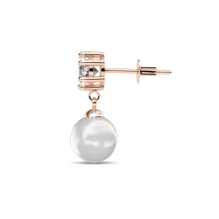 MYC-Paris Boucles d’oreilles Femme - DE0259-RG Laiton Doré rose | Femme Boucles D'Oreilles