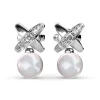 MYC-Paris Boucles d’oreilles Femme - DE0246-S Laiton Argent | Femme Boucles D'Oreilles