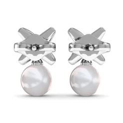MYC-Paris Boucles d’oreilles Femme - DE0246-S Laiton Argent | Femme Boucles D'Oreilles