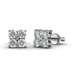 MYC-Paris Boucles d’oreilles Femme - DE0221-S Laiton Argent | Femme Boucles D'Oreilles