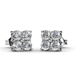 MYC-Paris Boucles d’oreilles Femme - DE0221-S Laiton Argent | Femme Boucles D'Oreilles