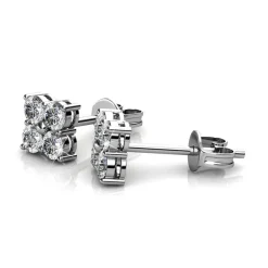 MYC-Paris Boucles d’oreilles Femme - DE0221-S Laiton Argent | Femme Boucles D'Oreilles