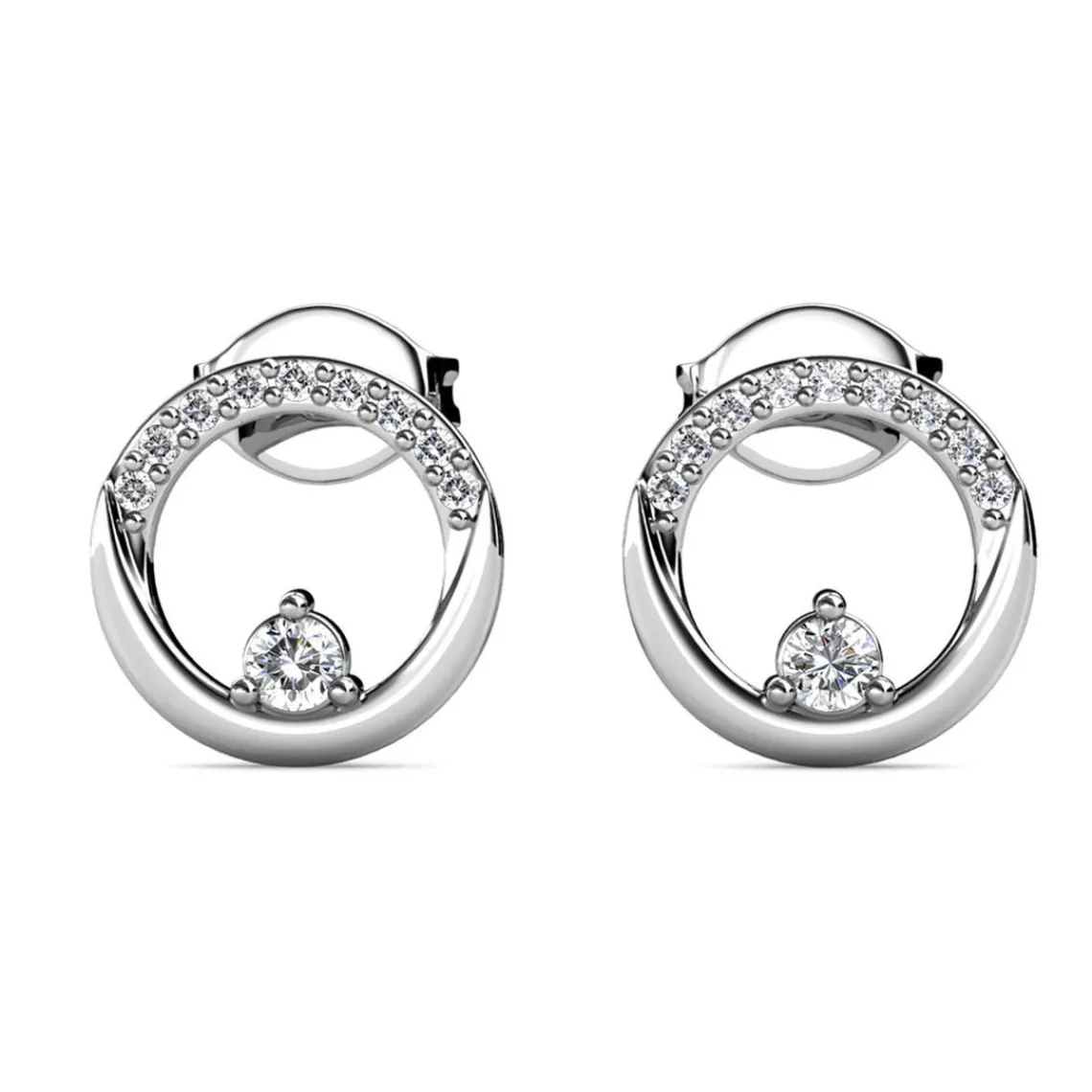 MYC-Paris Boucles d’oreilles Femme - DE0442-S Laiton Argent | Femme Boucles D'Oreilles