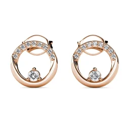 MYC-Paris Boucles d’oreilles Femme - DE0442-RG Laiton Doré rose | Femme Boucles D'Oreilles