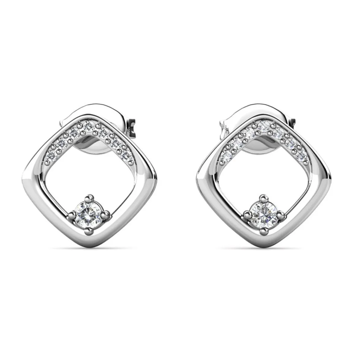 MYC-Paris Boucles d’oreilles Femme - DE0439-S Laiton Argent | Femme Boucles D'Oreilles