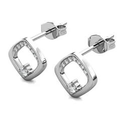 MYC-Paris Boucles d’oreilles Femme - DE0439-S Laiton Argent | Femme Boucles D'Oreilles