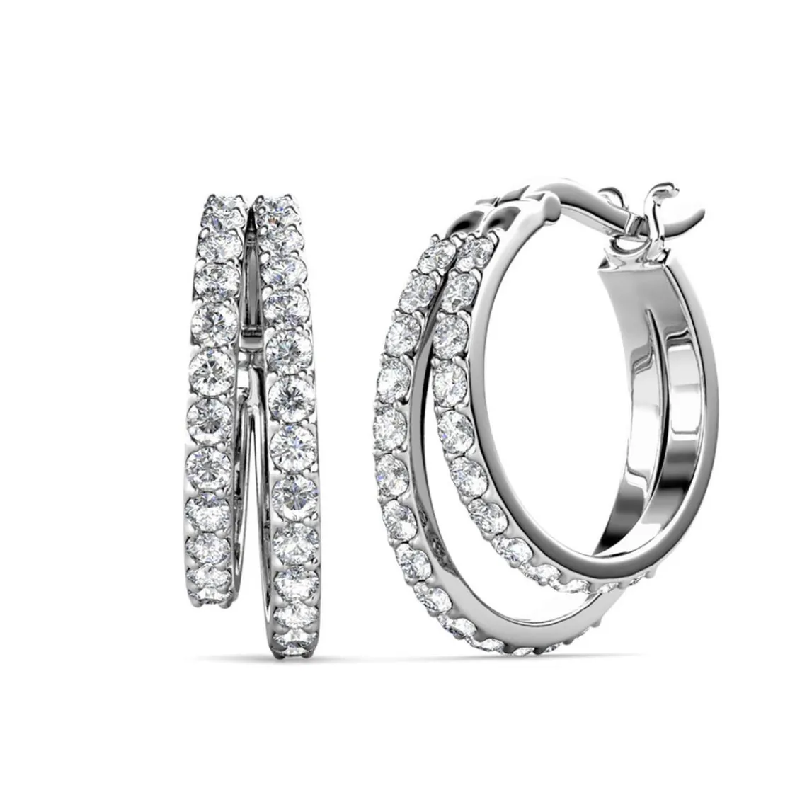 MYC-Paris Boucles d’oreilles Femme - DE0429-S Laiton Argent | Femme Boucles D'Oreilles