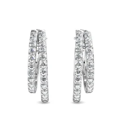 MYC-Paris Boucles d’oreilles Femme - DE0429-S Laiton Argent | Femme Boucles D'Oreilles