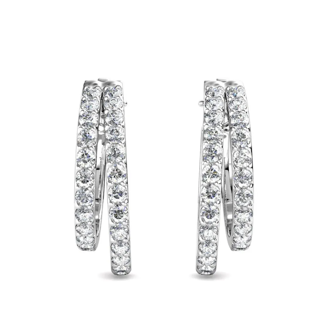 MYC-Paris Boucles d’oreilles Femme - DE0429-S Laiton Argent | Femme Boucles D'Oreilles