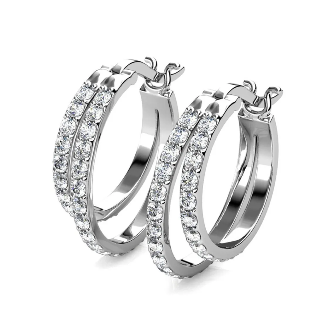 MYC-Paris Boucles d’oreilles Femme - DE0429-S Laiton Argent | Femme Boucles D'Oreilles