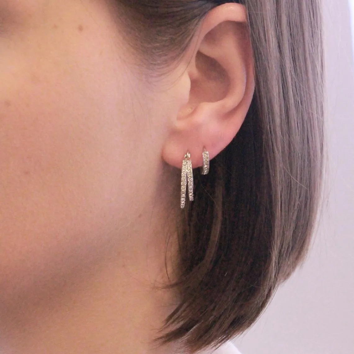MYC-Paris Boucles d’oreilles Femme - DE0429-S Laiton Argent | Femme Boucles D'Oreilles