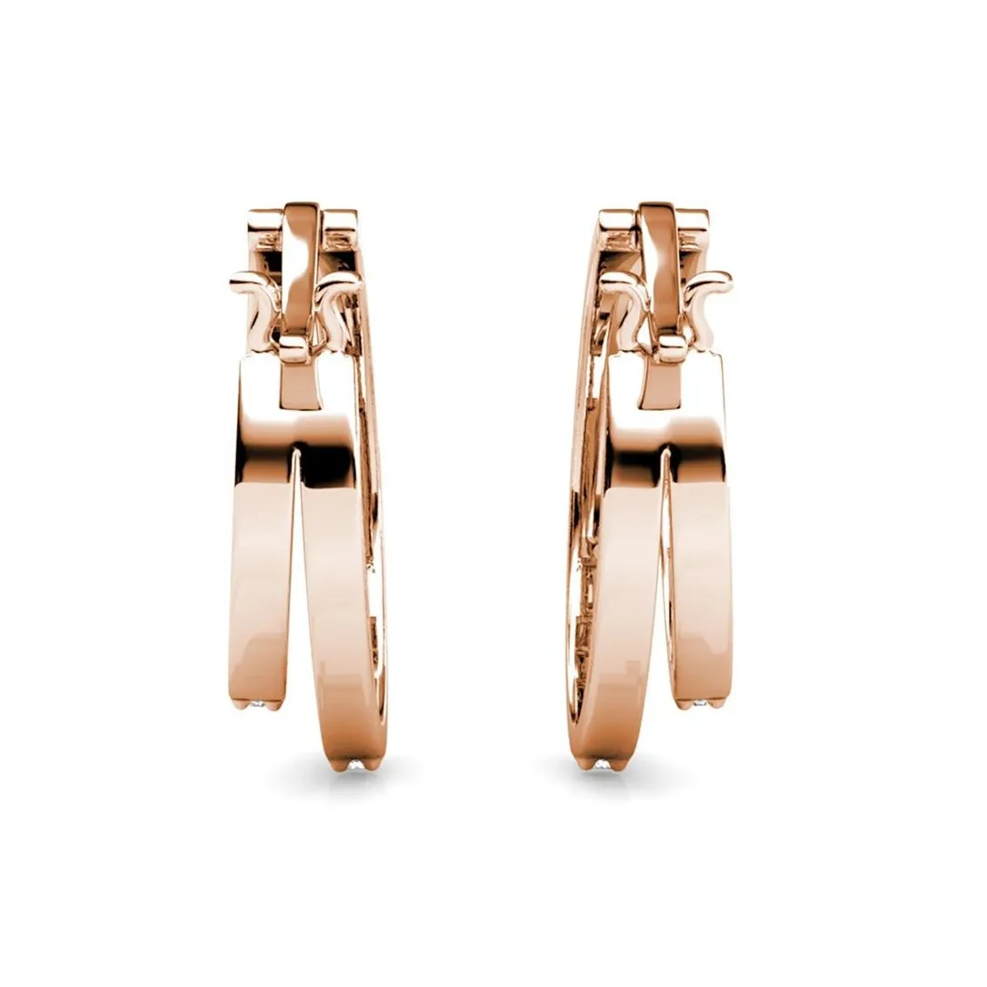 MYC-Paris Boucles d’oreilles Femme - DE0429-RG Laiton Doré rose | Femme Boucles D'Oreilles