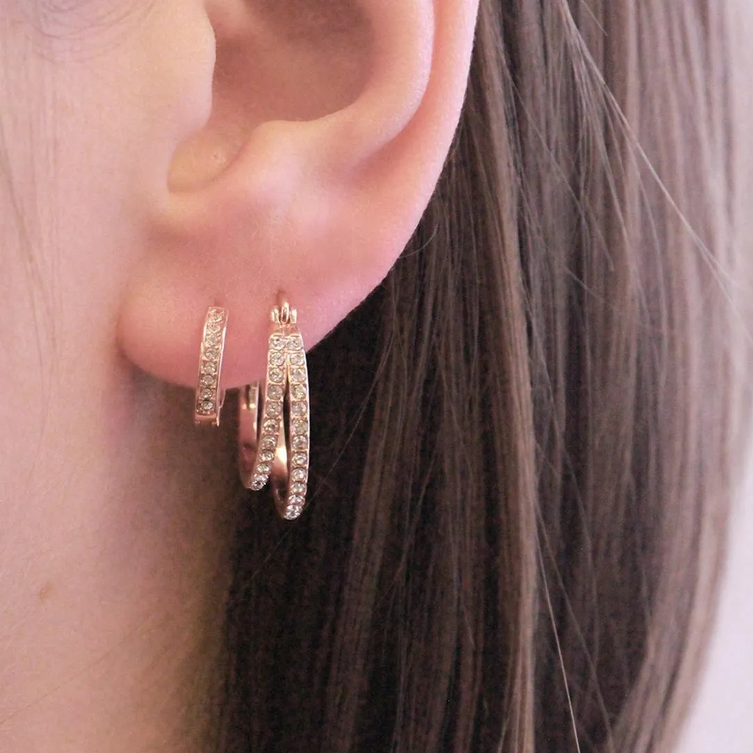 MYC-Paris Boucles d’oreilles Femme - DE0429-RG Laiton Doré rose | Femme Boucles D'Oreilles