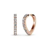 MYC-Paris Boucles d’oreilles Femme - DE0373-RG Laiton Doré rose | Femme Boucles D'Oreilles