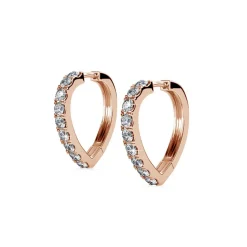 MYC-Paris Boucles d’oreilles Femme - DE0373-RG Laiton Doré rose | Femme Boucles D'Oreilles