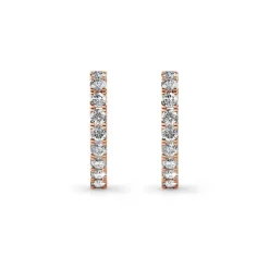 MYC-Paris Boucles d’oreilles Femme - DE0373-RG Laiton Doré rose | Femme Boucles D'Oreilles