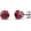 MYC-Paris Boucles d'oreilles Femme Pierres de naissance - DE0357-01 Laiton Argent | Femme Boucles D'Oreilles
