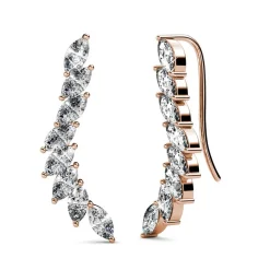MYC-Paris Boucles d’oreilles Femme - DE0340-RG-C Laiton Doré rose | Femme Boucles D'Oreilles
