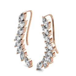 MYC-Paris Boucles d’oreilles Femme - DE0340-RG-C Laiton Doré rose | Femme Boucles D'Oreilles