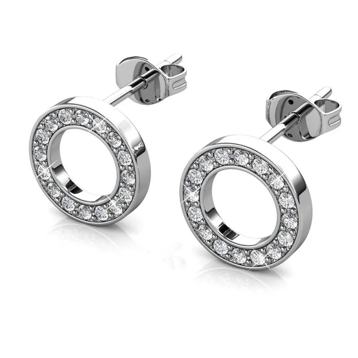 MYC-Paris Boucles d’oreilles Femme - DE0323-S Laiton Argent | Femme Boucles D'Oreilles