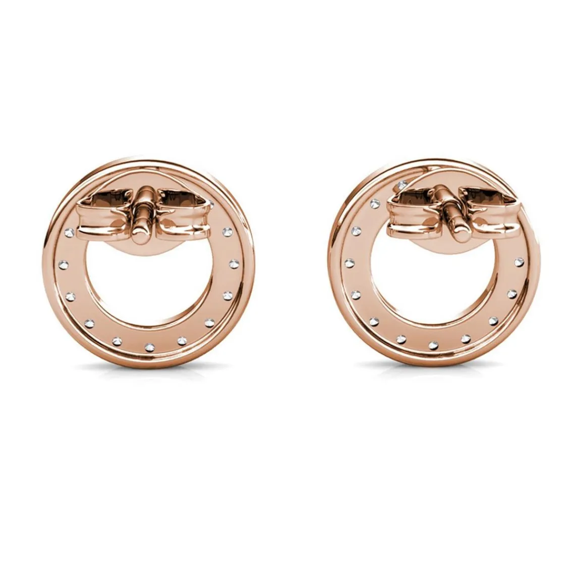 MYC-Paris Boucles d’oreilles Femme - DE0323-RG Laiton Doré rose | Femme Boucles D'Oreilles