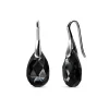 MYC-Paris Boucles d’oreilles Femme - DE0305-S-BK Laiton Argent Noir | Femme Boucles D'Oreilles
