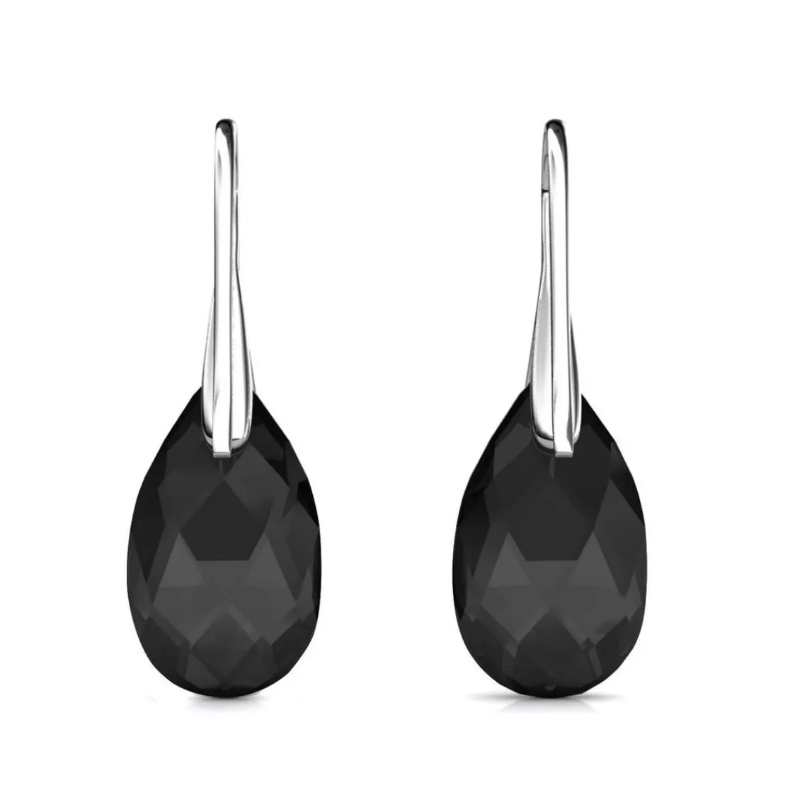 MYC-Paris Boucles d’oreilles Femme - DE0305-S-BK Laiton Argent Noir | Femme Boucles D'Oreilles