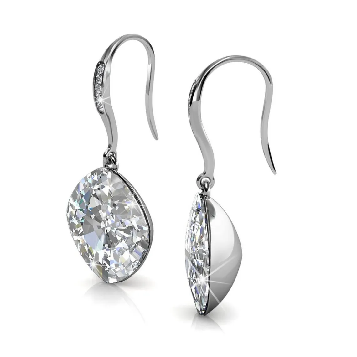 MYC-Paris Boucles d’oreilles Femme - DE0253-SC Laiton Argent | Femme Boucles D'Oreilles