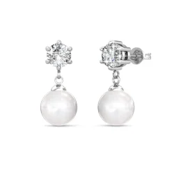 MYC-Paris Boucles d’oreilles Femme - DE0259-S Laiton Argent | Femme Boucles D'Oreilles