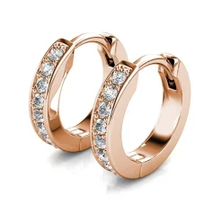 MYC-Paris Boucles d'oreilles Femme - DE0549-RG Laiton Doré rose | Femme Boucles D'Oreilles
