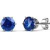 MYC-Paris Boucles d'oreilles Femme Pierres de naissance - DE0357-09 Laiton Argent | Femme Boucles D'Oreilles