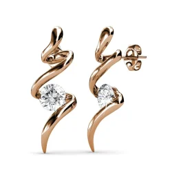 MYC-Paris Boucles d’oreilles Femme EVIDENCE - DE0033-RG Laiton Doré rose | Femme Boucles D'Oreilles