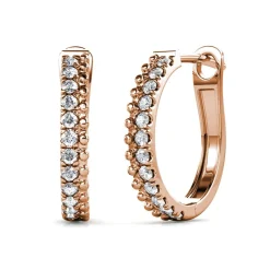 MYC-Paris Boucles d'oreilles Femme - DE0565-RG Laiton Doré rose | Femme Boucles D'Oreilles