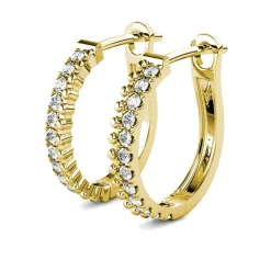 MYC-Paris Boucles d'oreilles Femme - DE0565-G Laiton Doré | Femme Boucles D'Oreilles