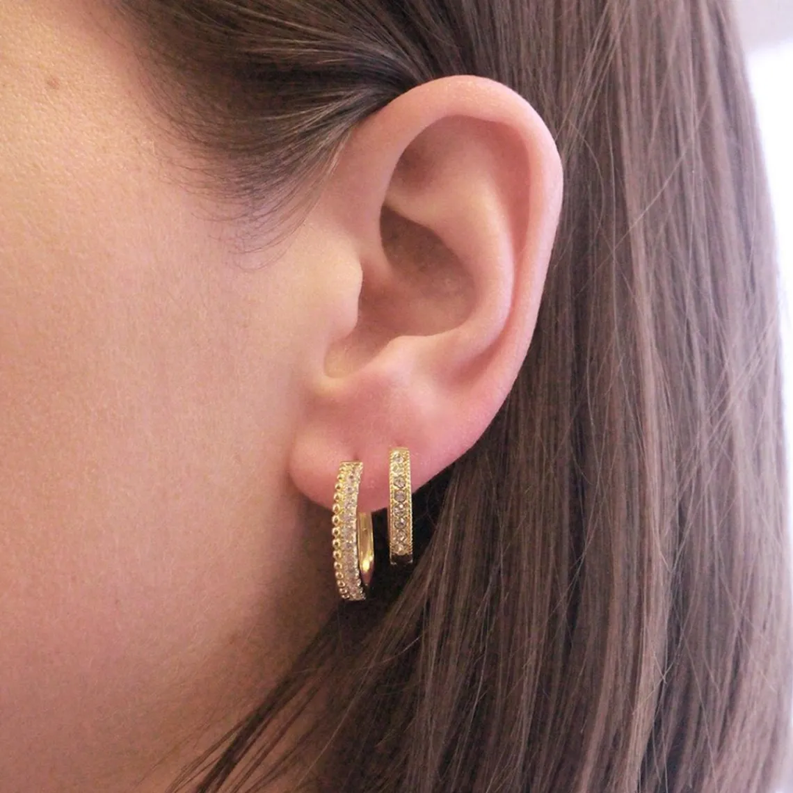MYC-Paris Boucles d'oreilles Femme - DE0565-G Laiton Doré | Femme Boucles D'Oreilles