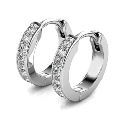 MYC-Paris Boucles d'oreilles Femme - DE0549-S Laiton Argent | Femme Boucles D'Oreilles