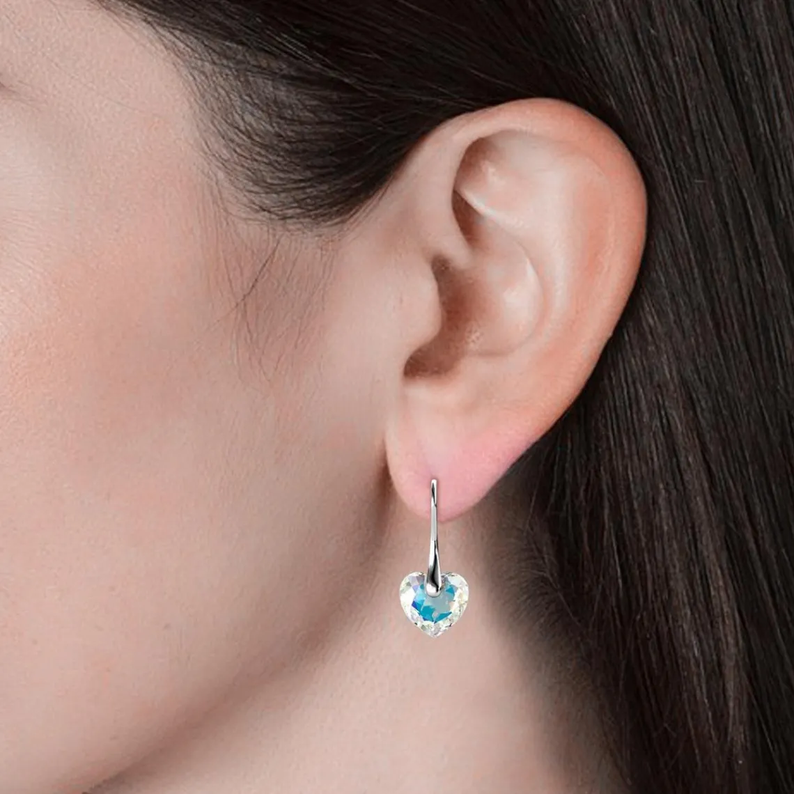 MYC-Paris Boucles d'oreilles Femme - DE0541-S-AB Laiton Argent | Femme Boucles D'Oreilles