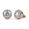 MYC-Paris Boucles d’oreilles Femme - DE0247-RG Laiton Doré rose | Femme Boucles D'Oreilles